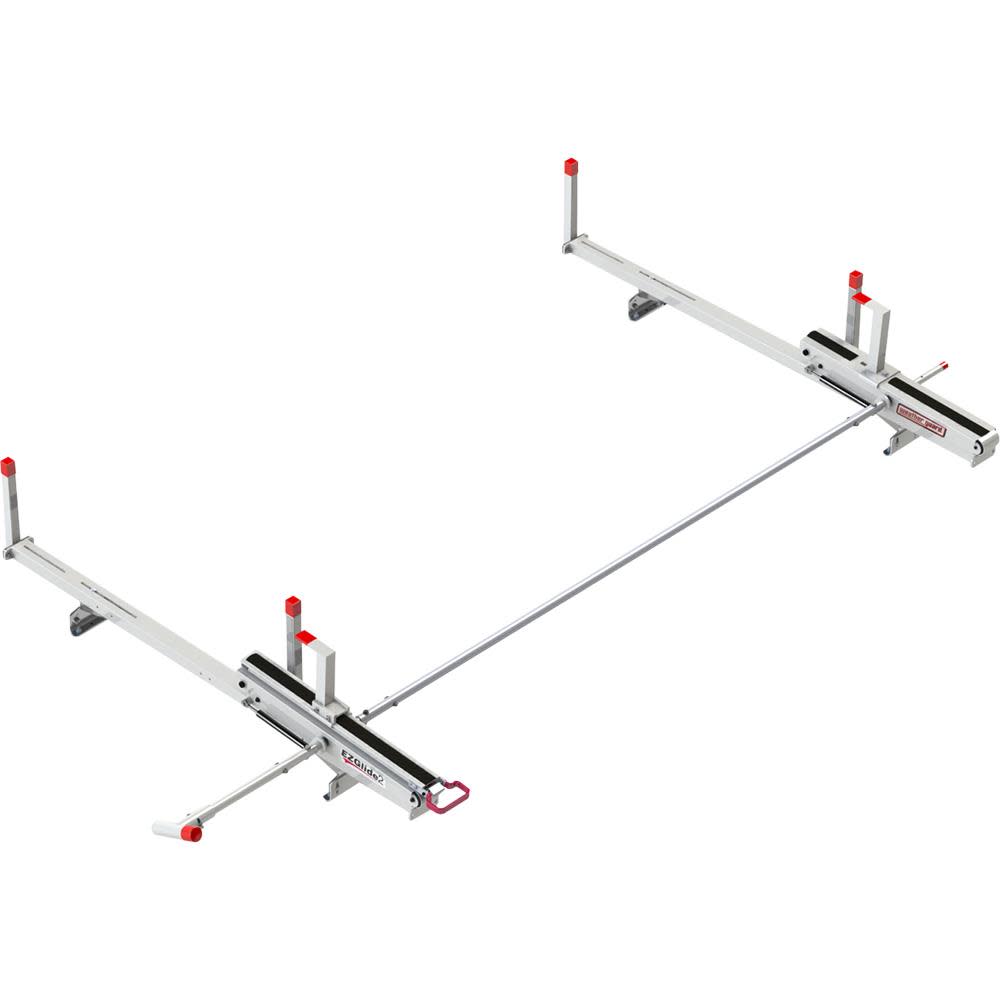 EZGLIDE2 Drop-Down Ladder Rack, Extended, Mid/High-Roof - Mycitystee