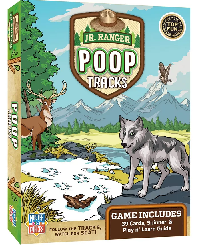 MasterPieces Puzzles National Parks - Jr. Ranger Poop Tracks Kids and Family Card Game - Mycitystee