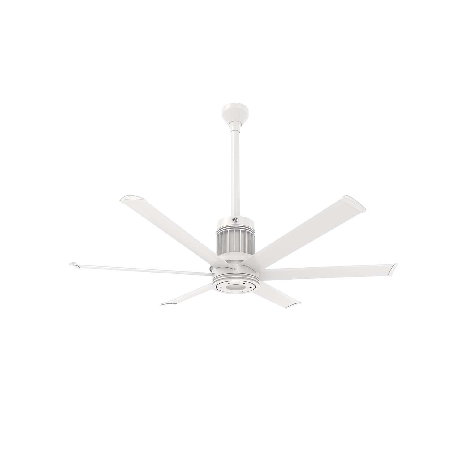 60-Inch i6 Ceiling Fan Universal Mount W/24-Inch Ext Tube White by Big Ass Fans - Mycitystee