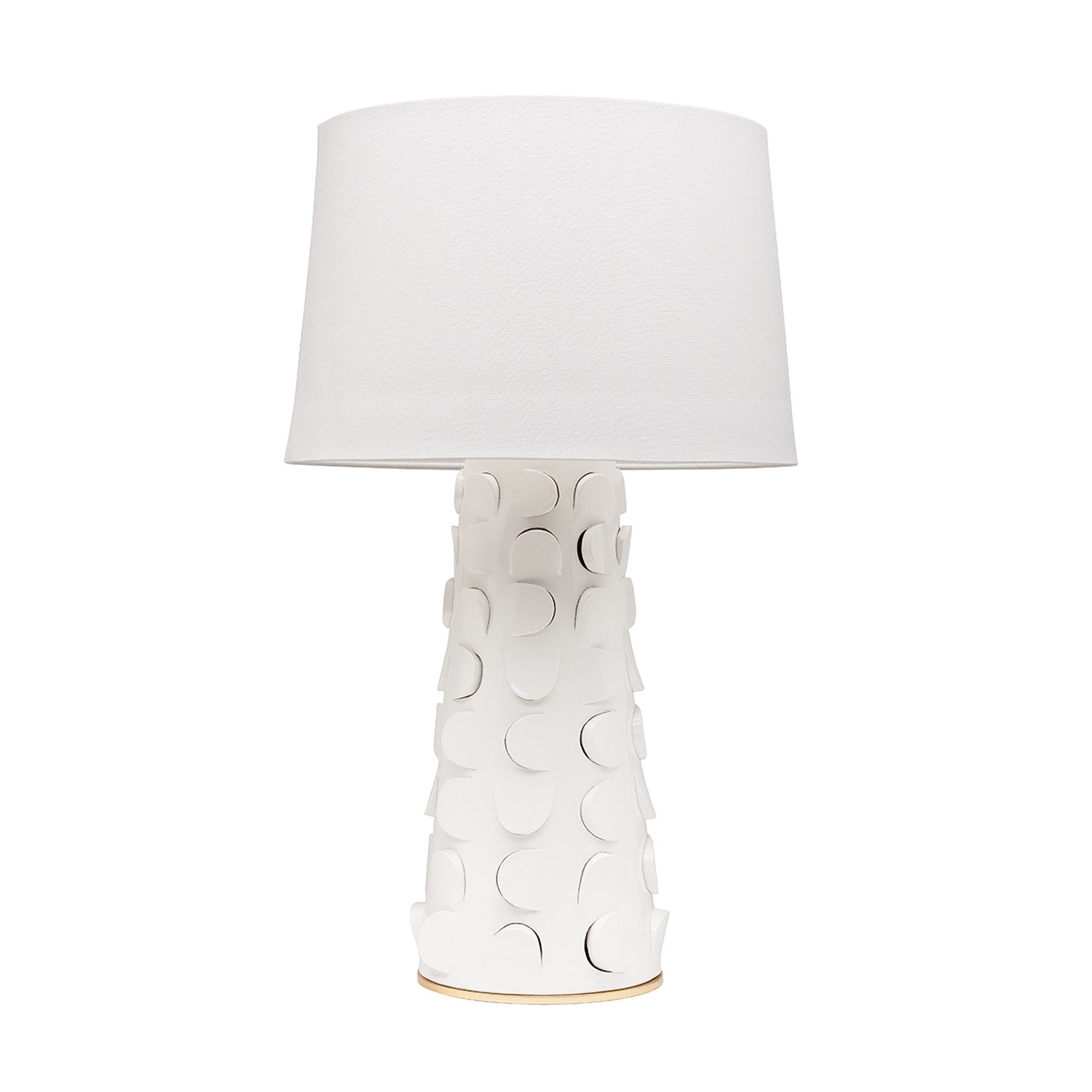 Carson Carrington Gisbo 1-light White and Gold Leaf Table Lamp - Mycitystee