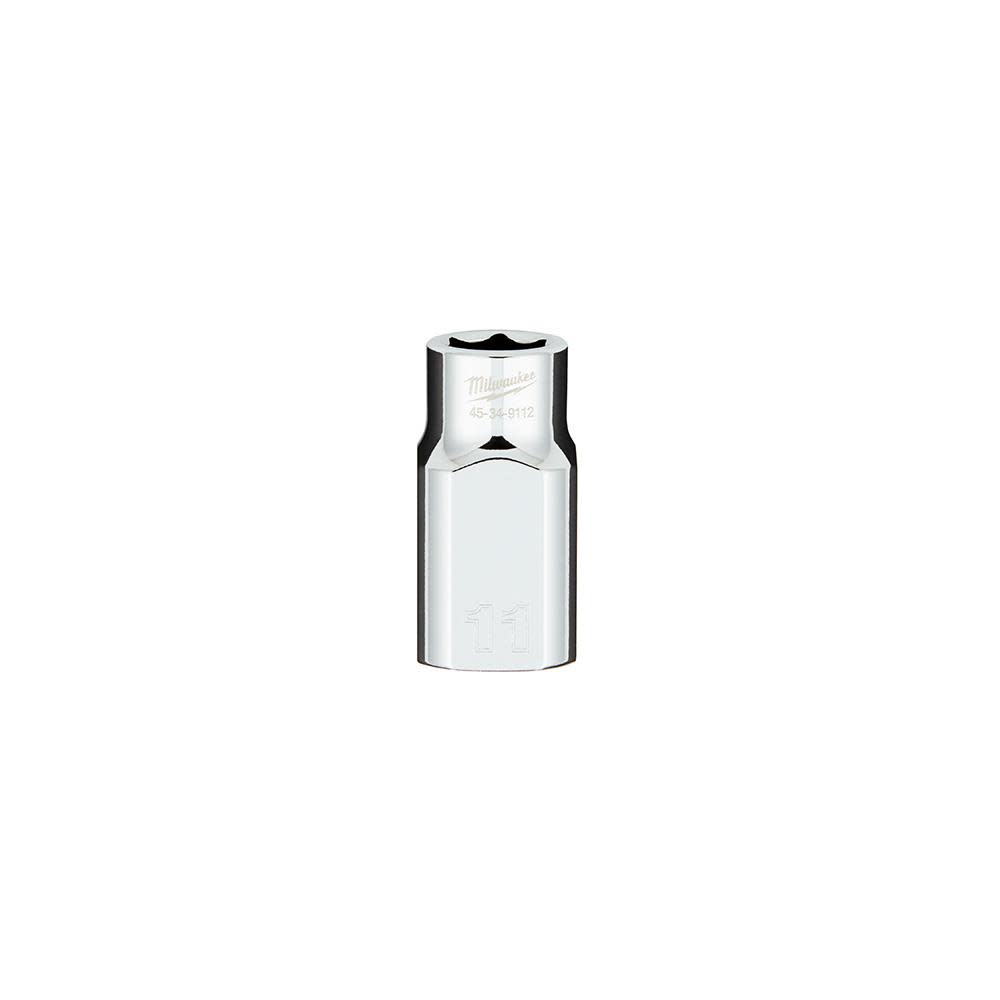 Milwaukee 1/2 in. Drive 11MM Metric 6-Point Socket with FOUR FLAT Sides 45-34-9112 from Milwaukee - Mycitystee