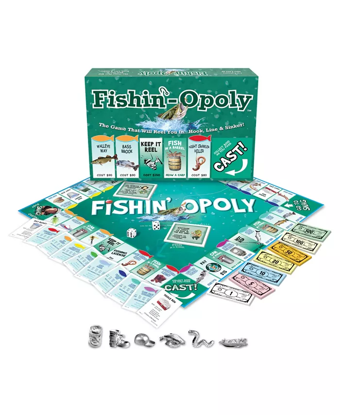 MasterPieces Puzzles Late for the Sky Fishin'-Opoly - Mycitystee