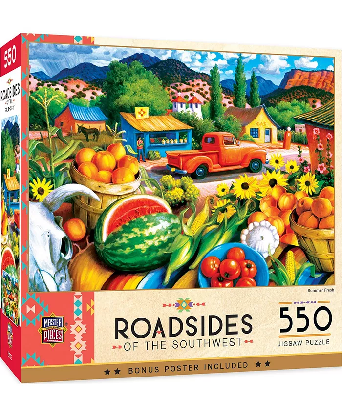 MasterPieces Puzzles Roadsides of the Southwest - Summer Fresh 550 Piece Puzzle - Mycitystee