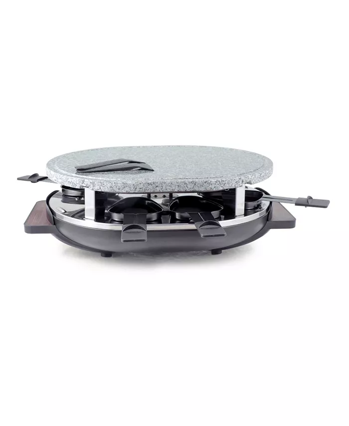 SWISSMAR 8 Person Matterhorn Raclette Party Grill with Granite Stone Grill Top - Mycitystee