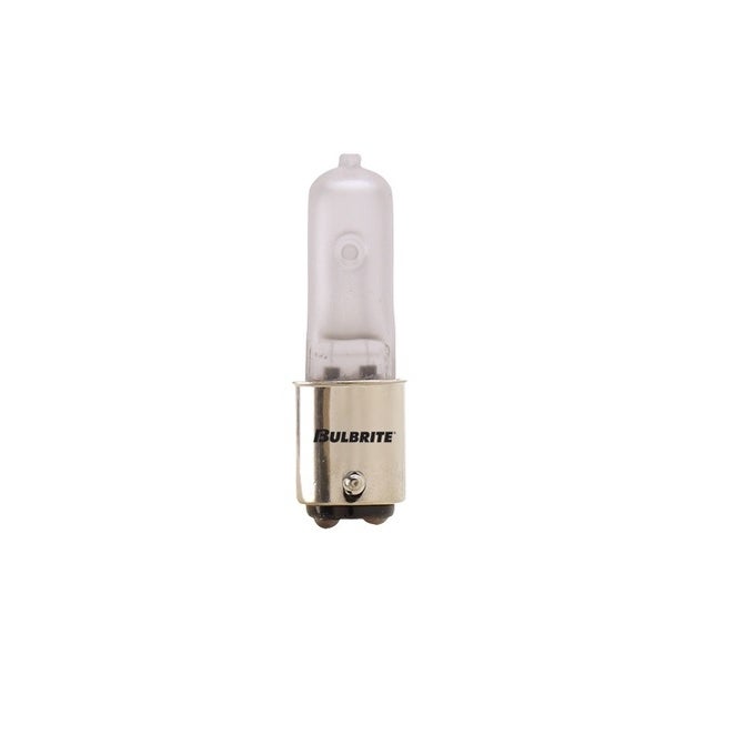Bulbrite Pack of (5)120V Dimmable T4 Halogen Mini Light Bulbs with Double-Contact Bayonet (BA15D) Base， 2900K Soft White Light - Mycitystee