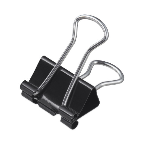 Universal Binder Clip Zip-Seal Bag Value Pack， Medium， Black/Silver， 36/Pack (10210VP) - Mycitystee
