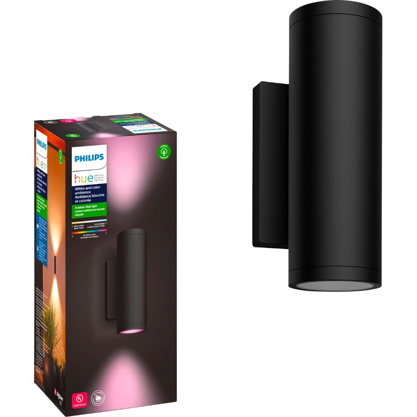 Philips Hue White and Color Ambiance Appear Wall Lantern - Mycitystee