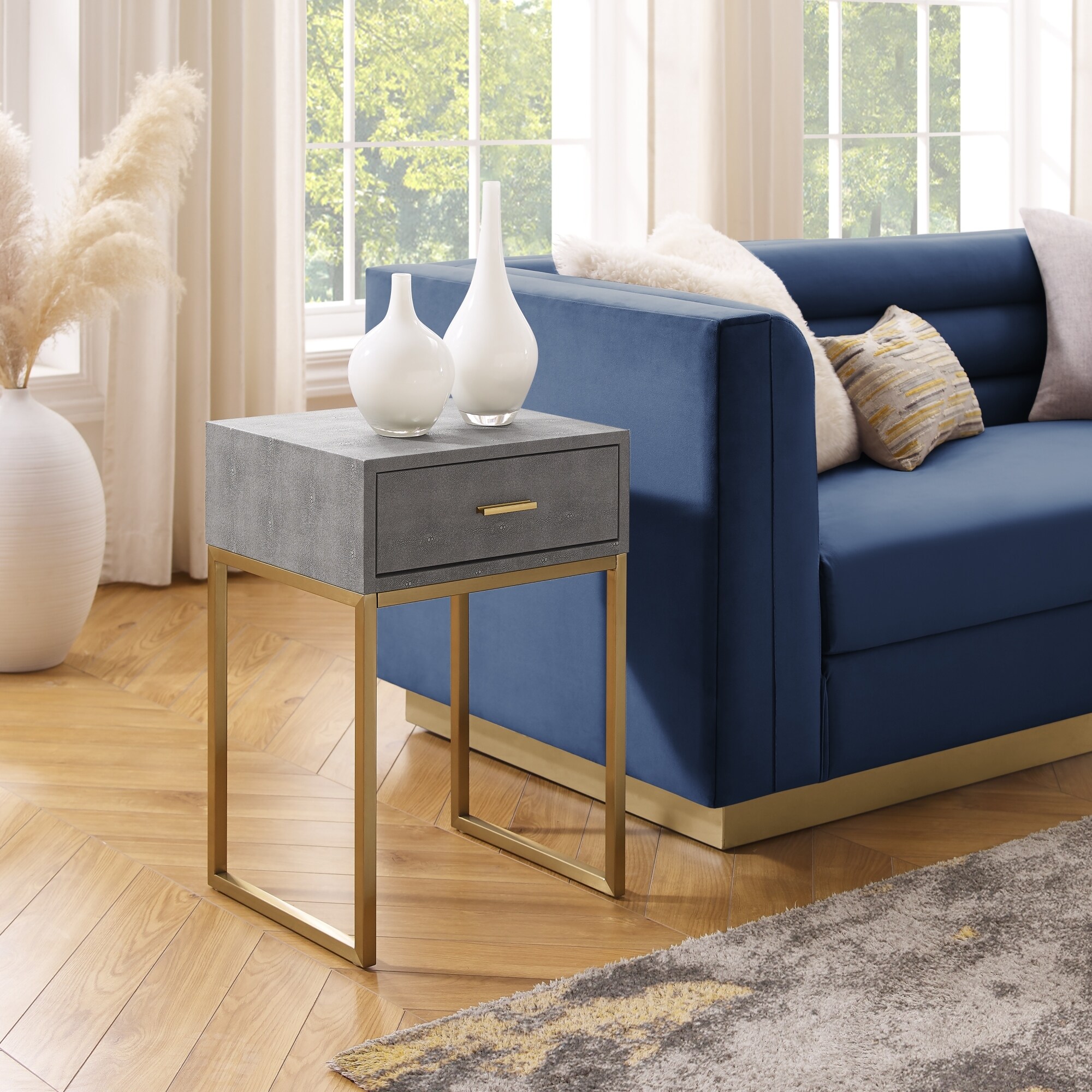 Ammon 1 Drawer End Table - Mycitystee