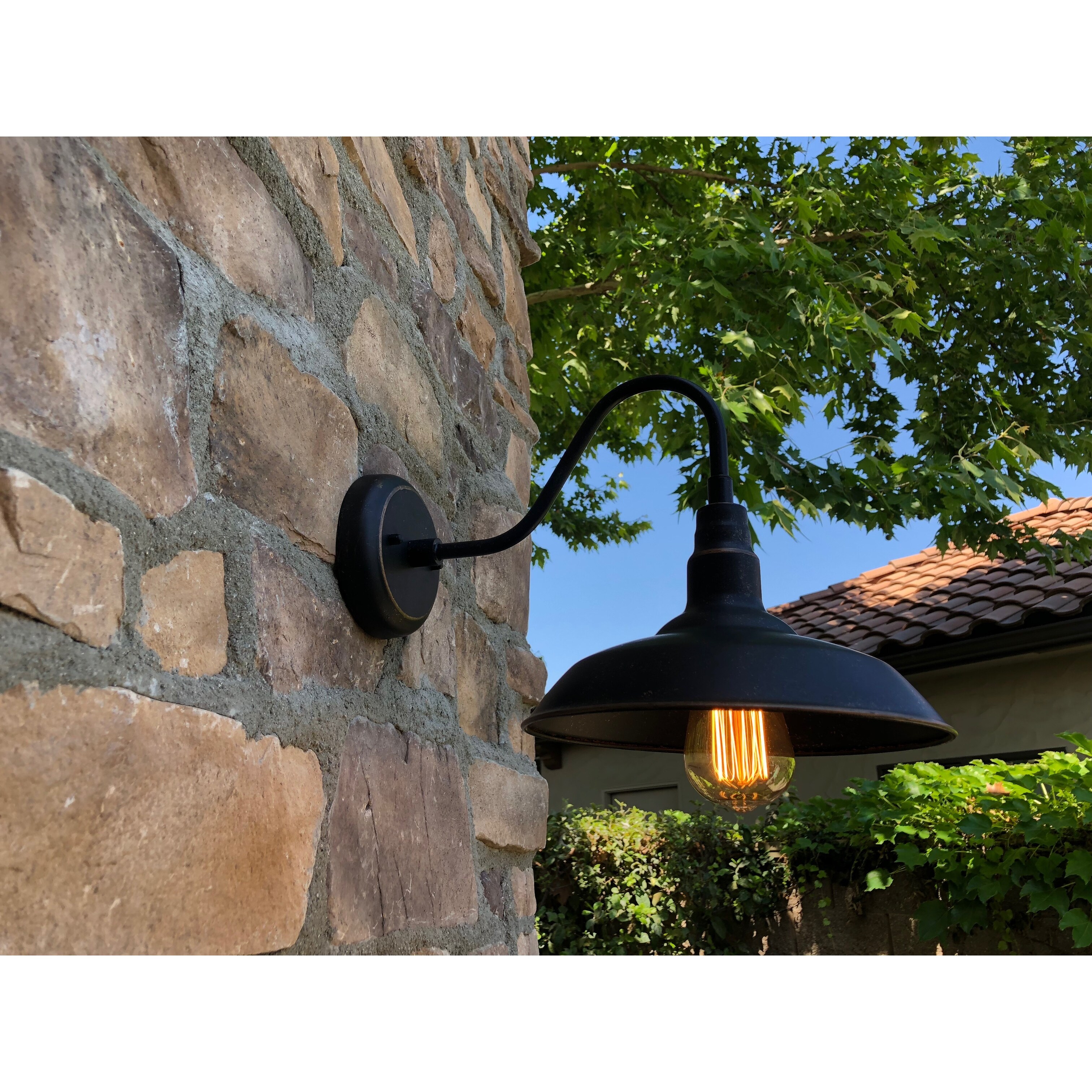 Lora 1 Light Outdoor Wall Lighting Oil Rubbed Bronze Finish - Oil Rubbed Bronze Shopping - The Best Deals on Outdoor Barn Lights | 38526937 - Mycitystee