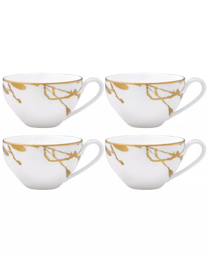 Noritake Raptures Gold Set of 4 Cups， Service For 4 - Mycitystee