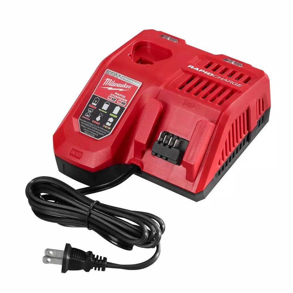 Milwaukee M12 and M18 12-Volt/18-Volt Lithium-Ion Multi-Voltage Rapid Battery Charger and#8211; XDC Depot - Mycitystee