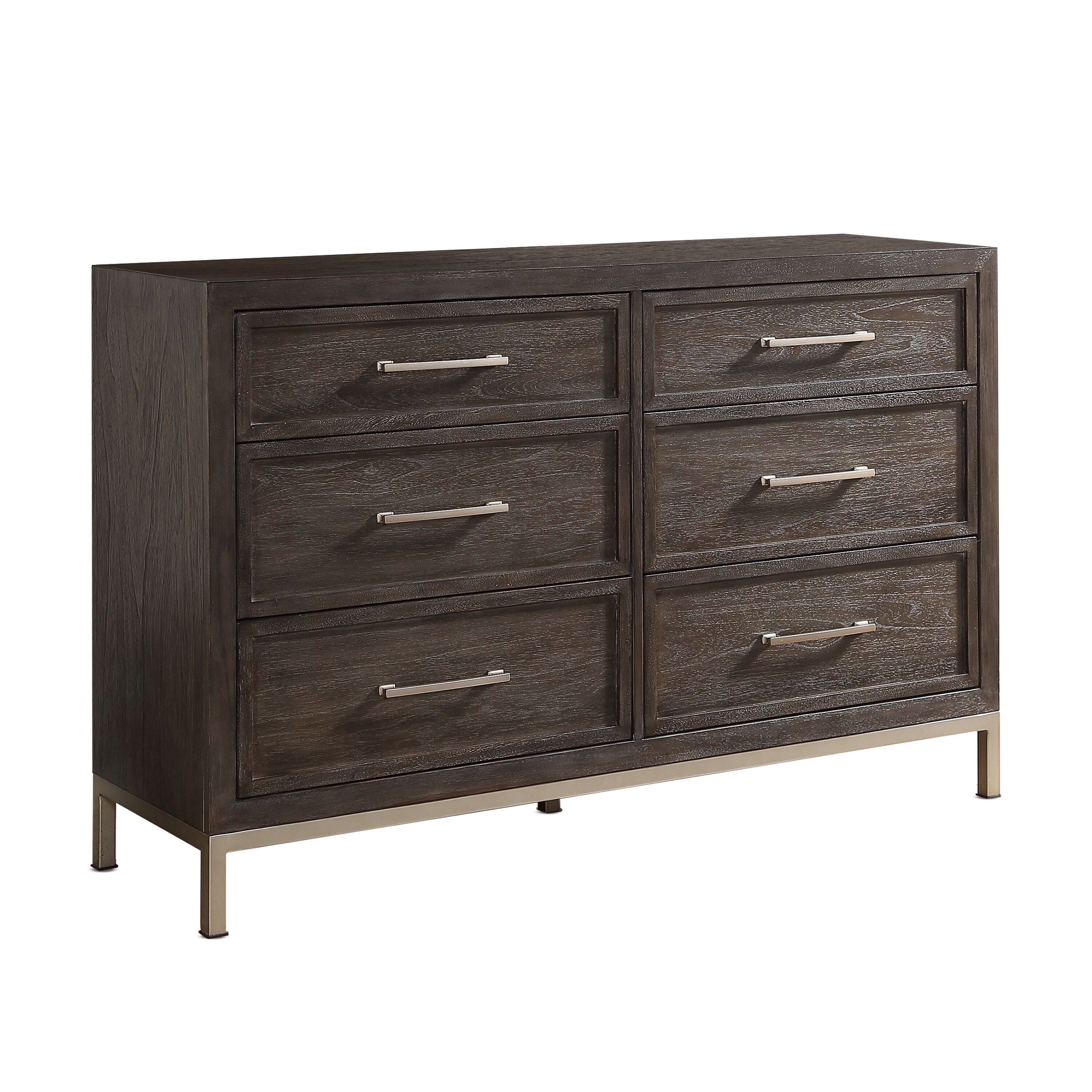 Strick and Bolton Bremond Walnut 6-drawer Dresser - - 31137485 - Mycitystee