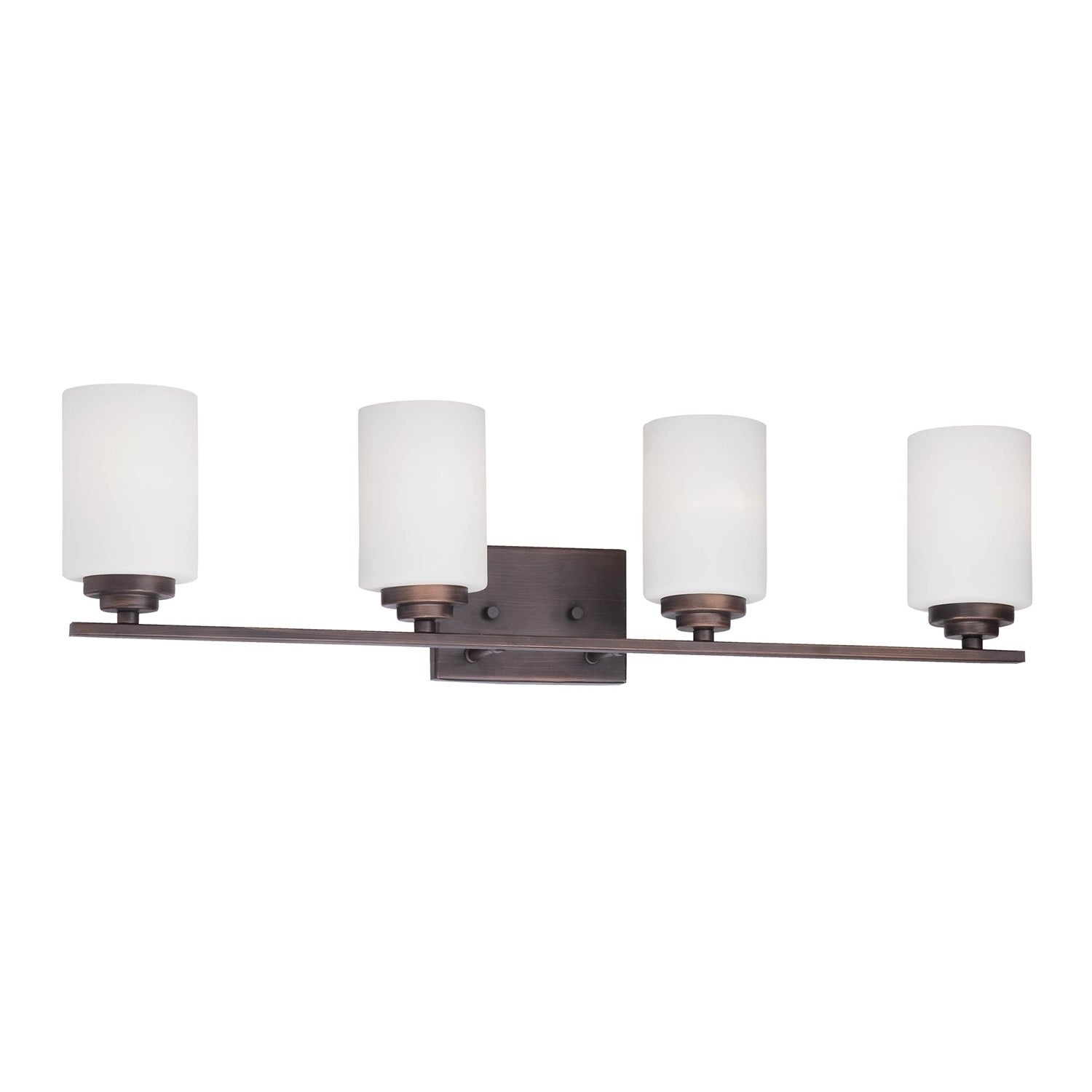 Millennium Lighting Durham 4 Light Reversible Vanity with Etched White Glass - Mycitystee