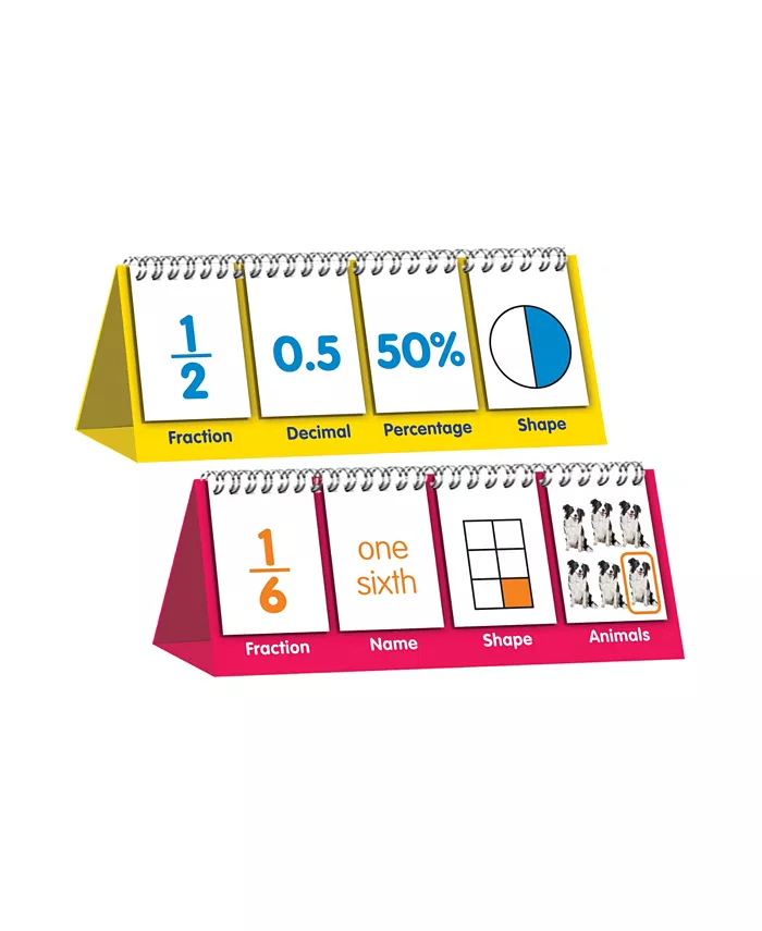 Junior Learning Educational Flip Card Set Fractions - Mycitystee