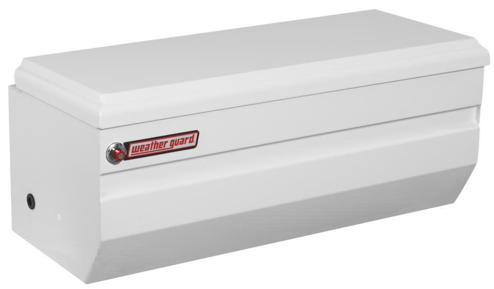 47-in x 20.25-in x 19.25-in White Steel Universal Truck Tool Box - Mycitystee