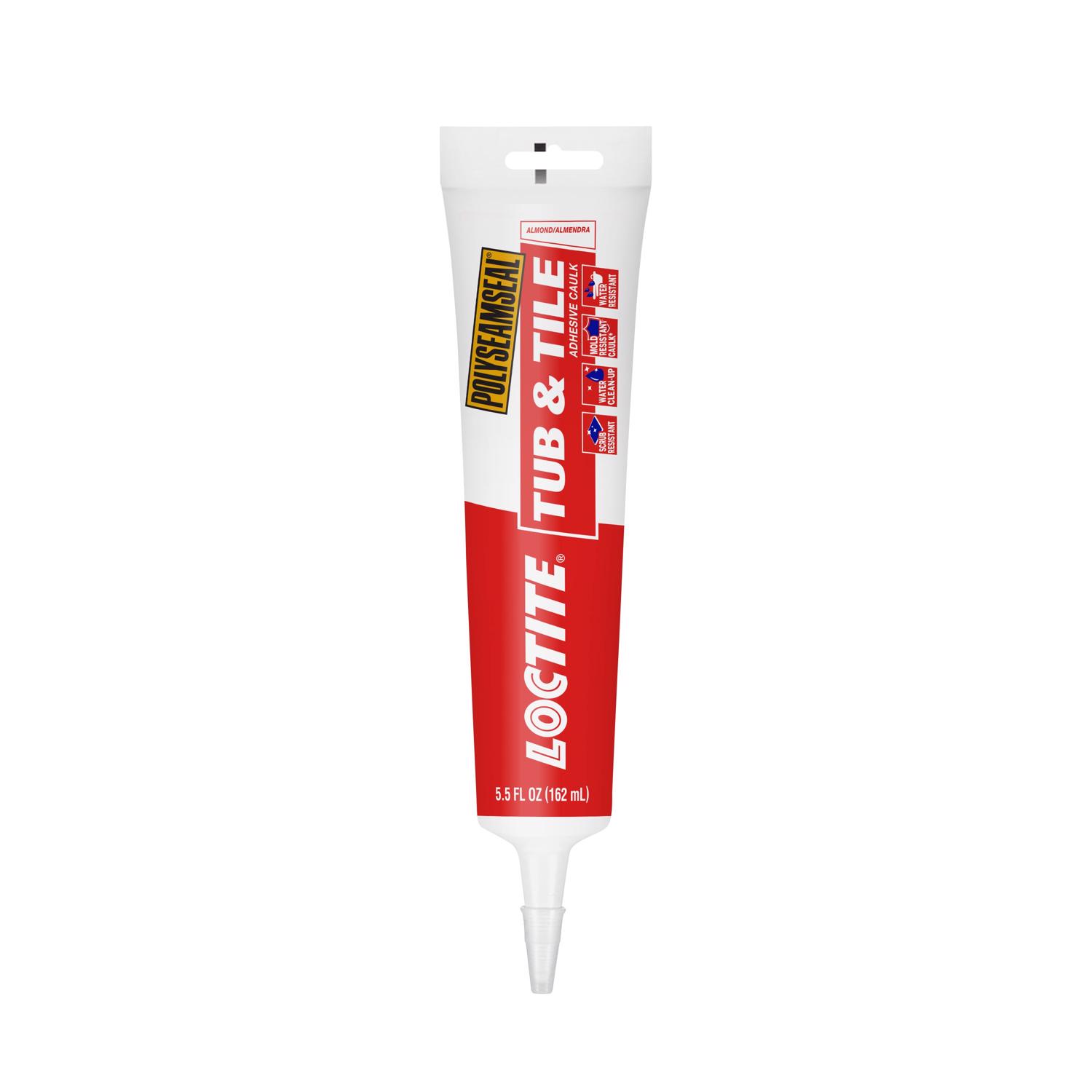 Loctite Polyseamseal Almond Acrylic Latex Tub and Tile Adhesive Caulk 5.5 oz - Mycitystee