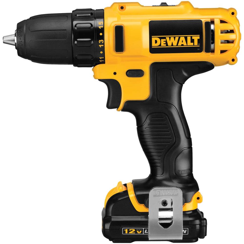 DEWALT 12V MAX 3/8 in. Drill Driver Kit DCD710S2 from DEWALT - Mycitystee
