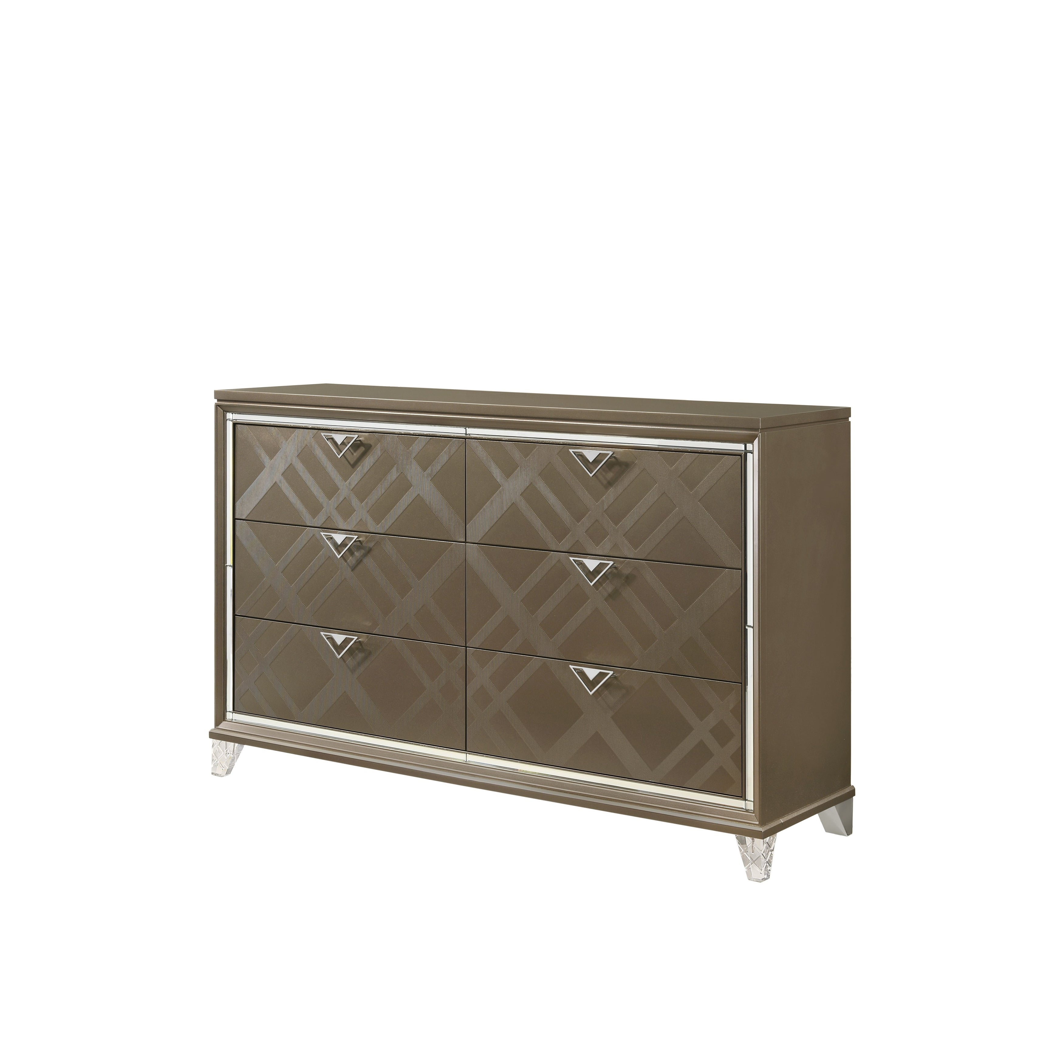 ACME Skylar Dresser in Dark Champagne - - 30876306 - Mycitystee