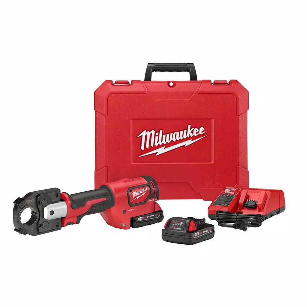 Milwaukee M18 18-Volt Lithium-Ion Cordless FORCE LOGIC 600 MCM Crimper Kit W/(2) 2.0Ah Batteries， Charger， Hard Case and#8211; XDC Depot - Mycitystee