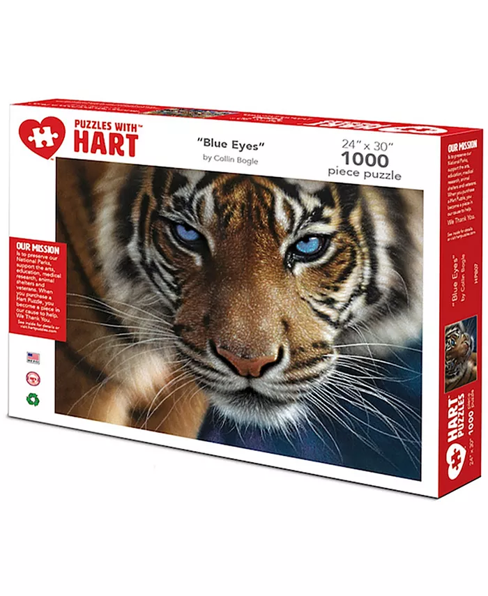 Hart Puzzles Blue Eyes Tiger 24