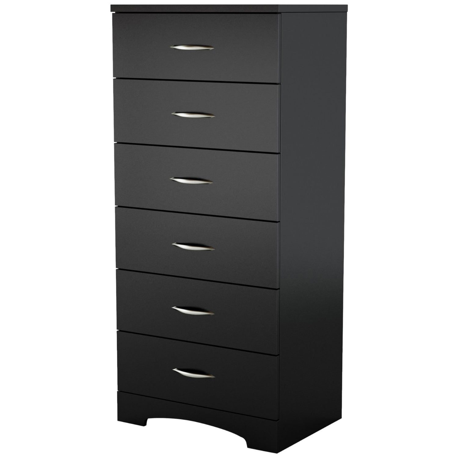 Black 6-Drawer Lingerie Chest for Contemporary Bedroom - - 29083785 - Mycitystee