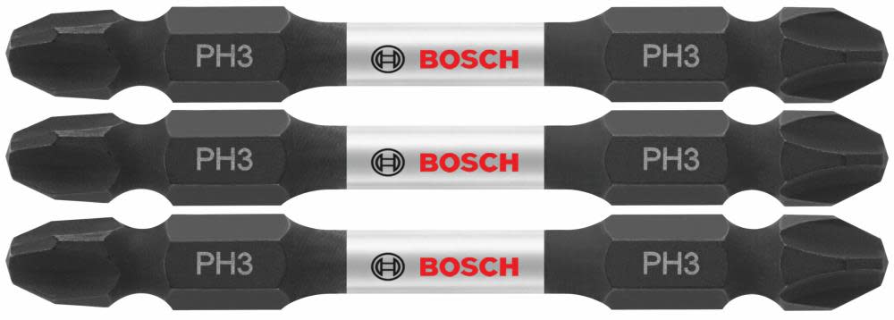 Bosch 3 pc. Impact Tough 2.5 In. Phillips #3 Double-Ended Bits ITDEPH32503 from Bosch - Mycitystee
