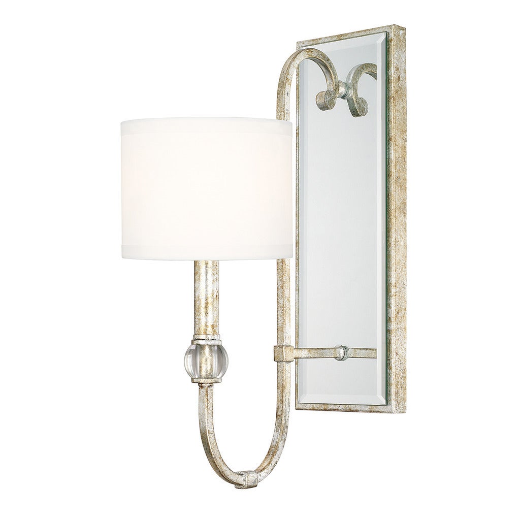 Charleston 1-light Silver and Gold Leaf Wall Sconce - Silver and Gold Leaf - Silver and Gold Leaf - Mycitystee