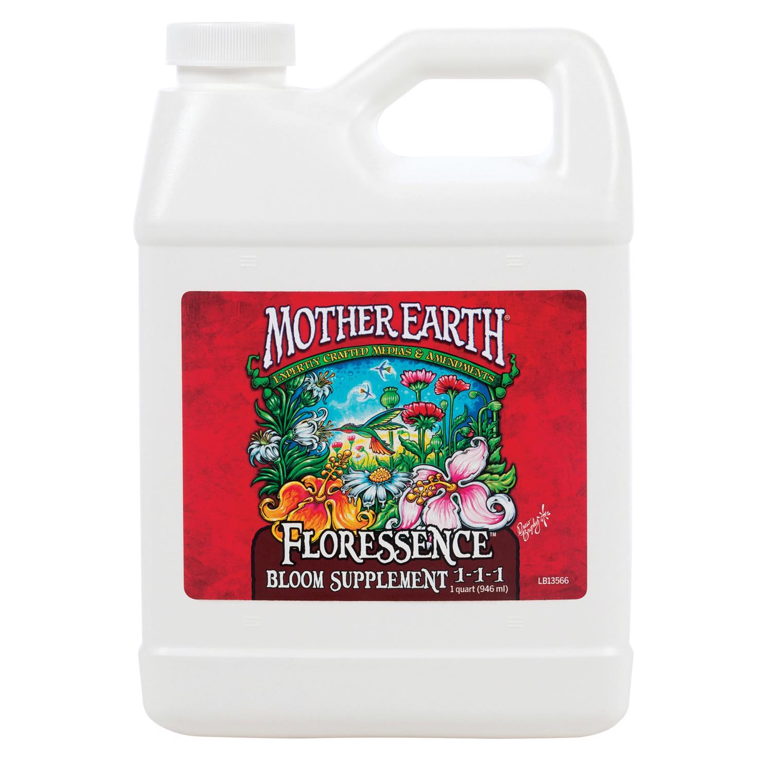 Mother Earth Liquid Floressence Bloom Plant Supplement 1 qt - Mycitystee