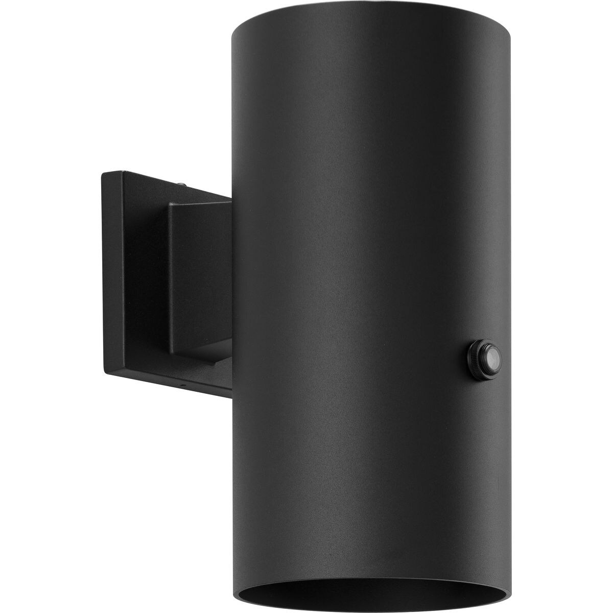 Cylinder Collection 1-Light Black 6-Inch Modern Outdoor Large Wall Lantern Light - 6 in x 8.94 in x 12 in Shopping - The Best Deals on Outdoor Wall La - Mycitystee