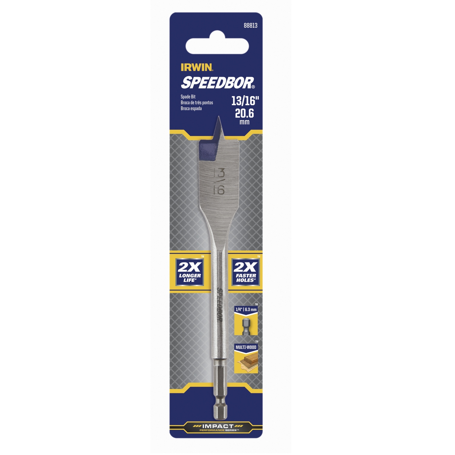 Irwin Speedbor 15/16 in. X 6 in. L Carbon Steel Wood Boring Bit 1 pc - Mycitystee