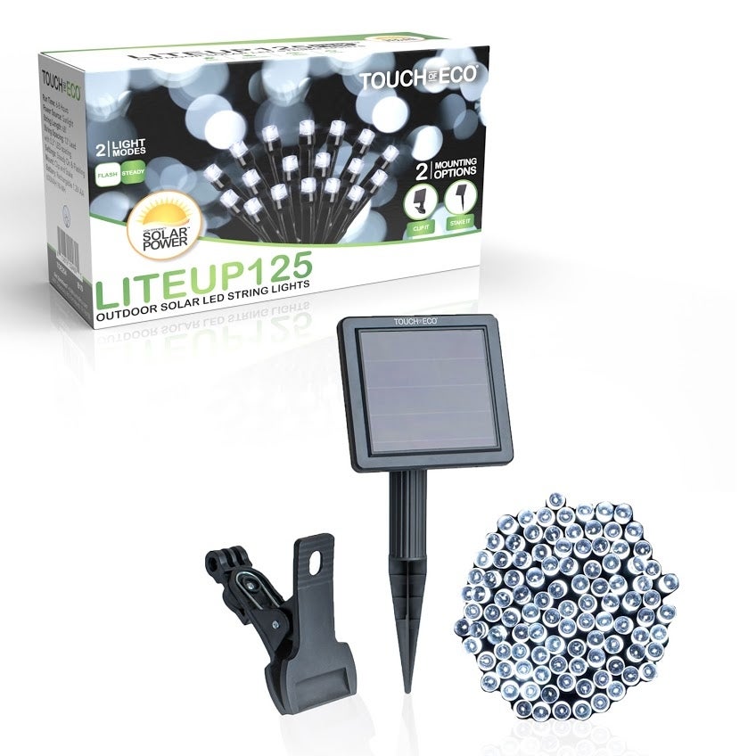 Solar Powered 125 LED String Light - Cool White - Mycitystee