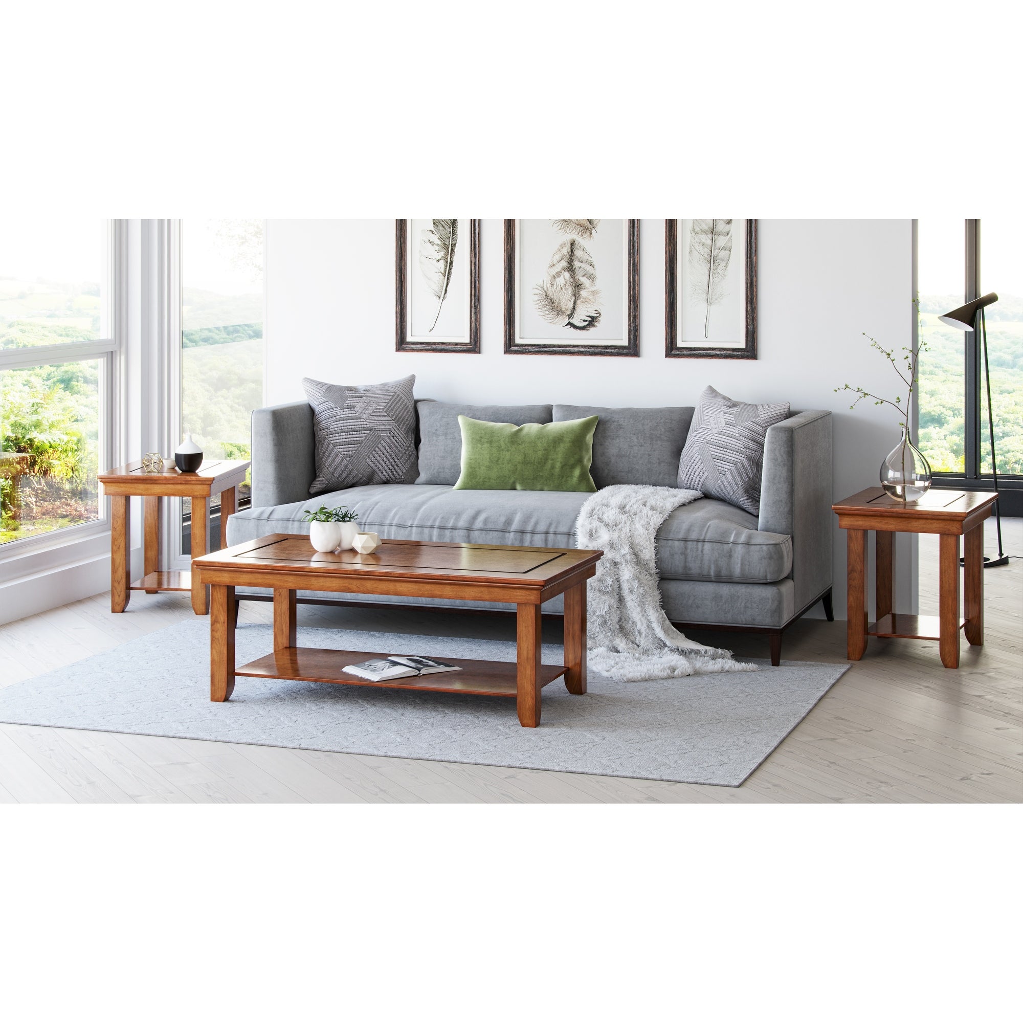 Jasper Brown Traditional Coffee Table - Mycitystee