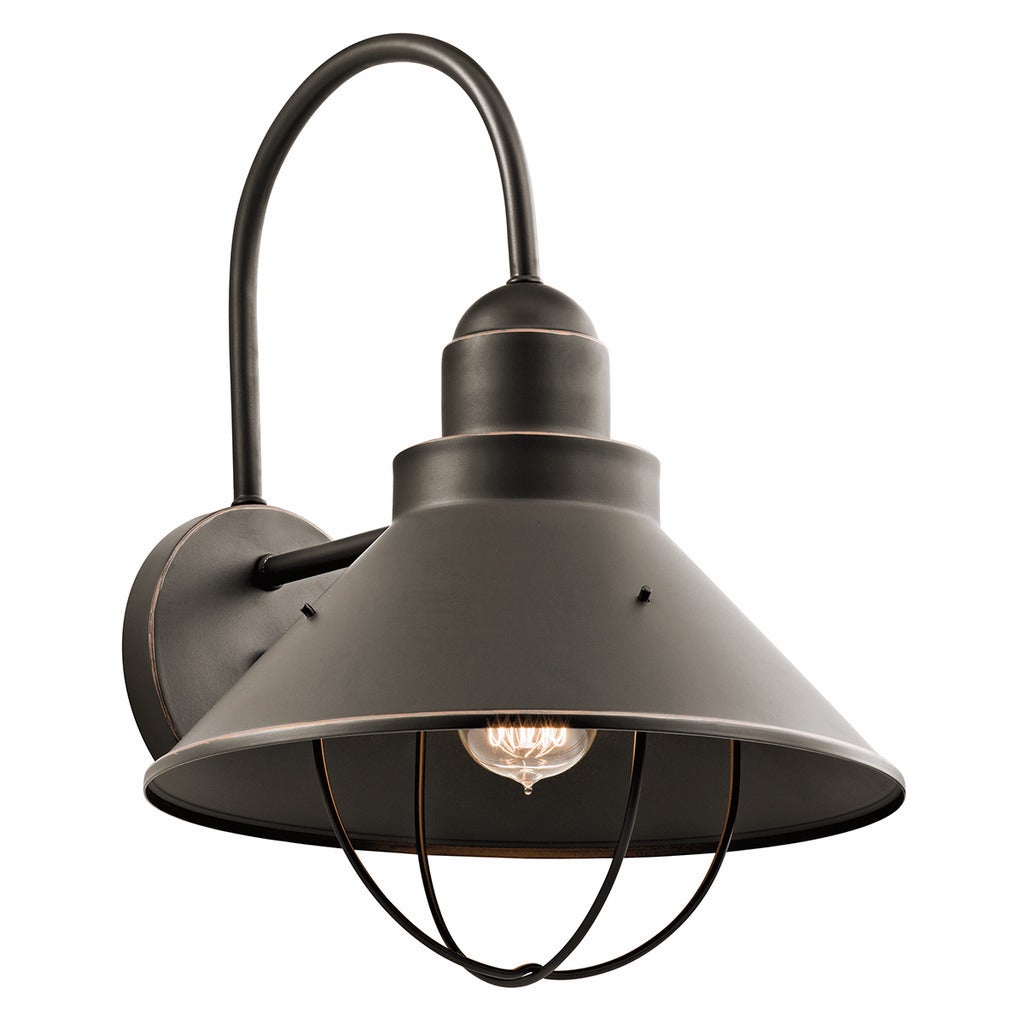 Kichler Lighting Seaside Collection 1-light Olde Bronze Outdoor Wall Sconce Shopping - The Best Deals on Outdoor Barn Lights | 20207206 - Mycitystee