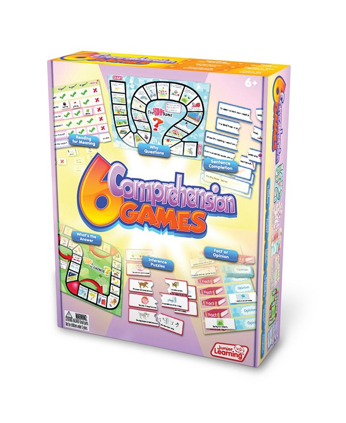 Junior Learning Comprehension Games Set of 6 Different Games - Mycitystee