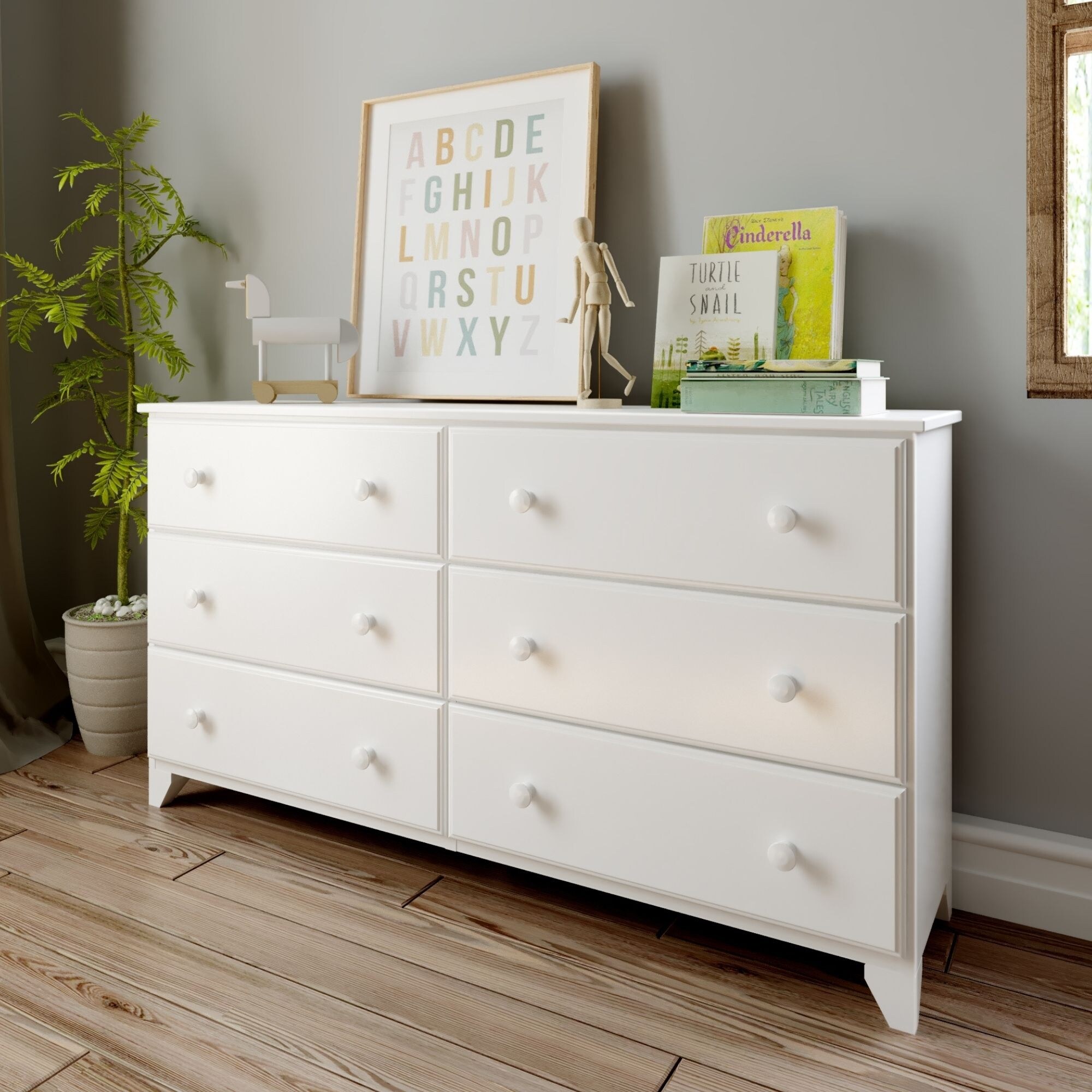 Max and Lily 6-Drawer Dresser - - 35999253 - Mycitystee