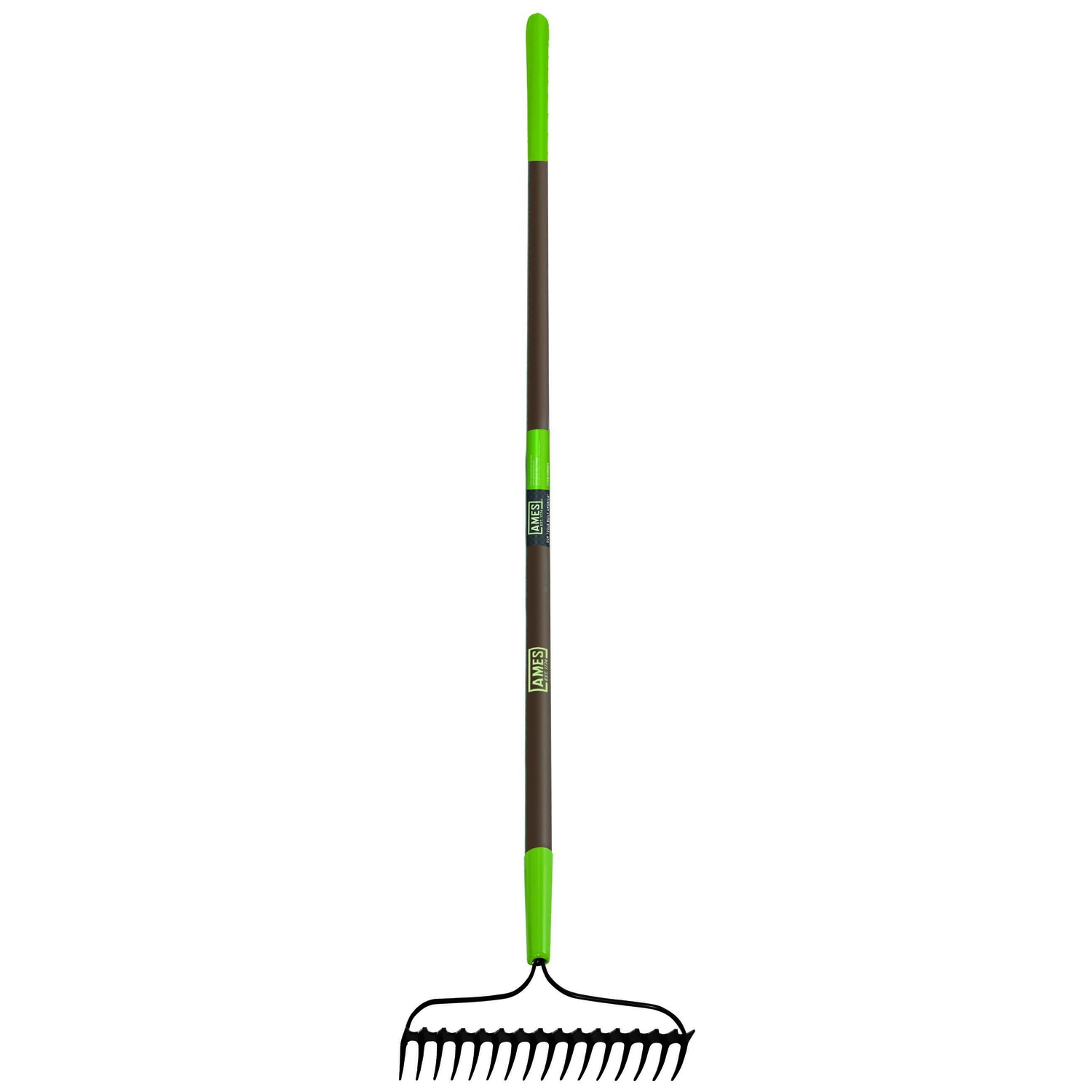 Ames 64 in. 16 Tine Steel Rake Fiberglass Handle - Mycitystee