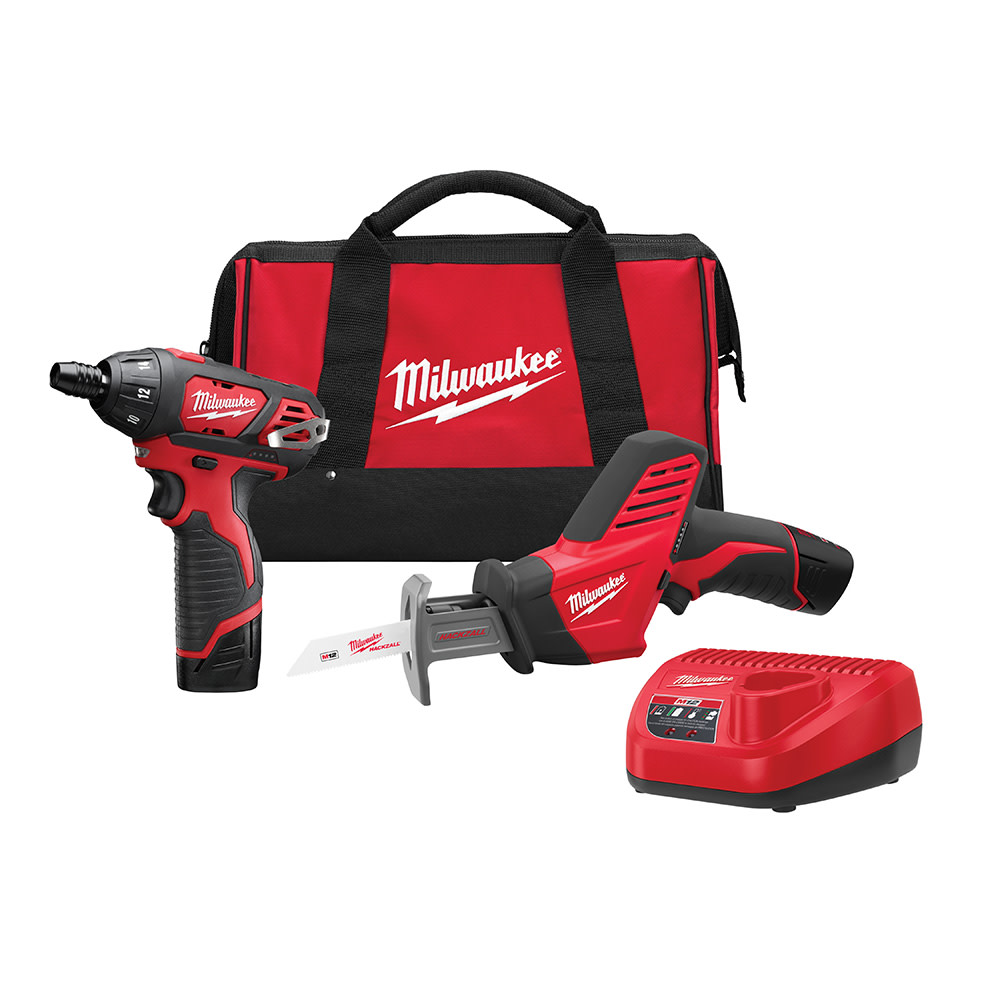Milwaukee 12V COMBO SCREWDRIVER/HACKZALL 2490-22 from Milwaukee - Mycitystee