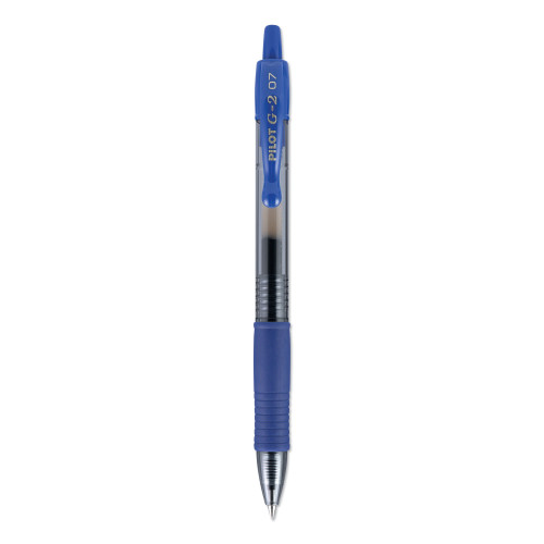 Pilot G2 Premium Retractable Gel Pen， Fine 0.7mm， Blue Ink/Barrel， 36/Pack (84066) - Mycitystee