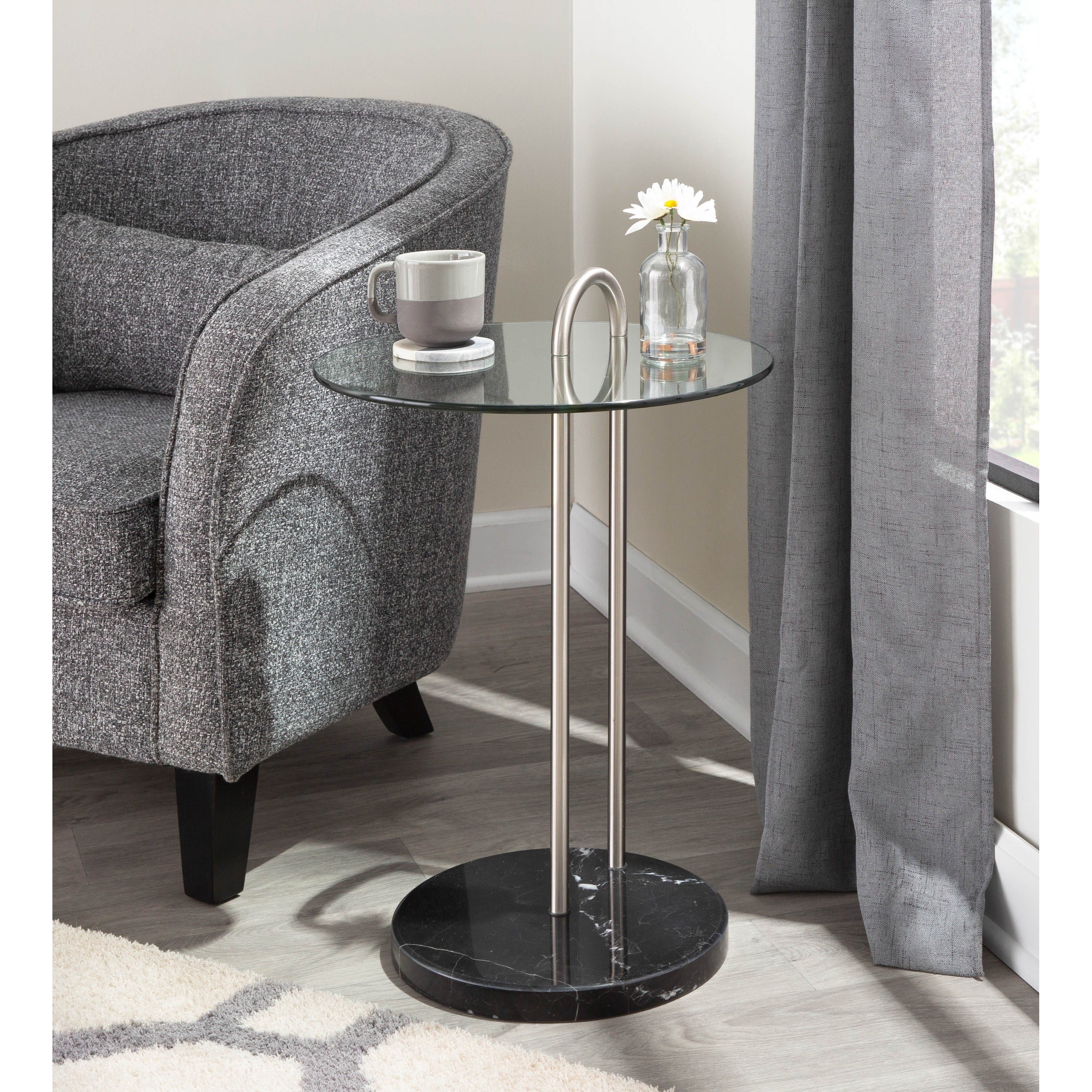 Silver Orchid Battista Side Table - Mycitystee