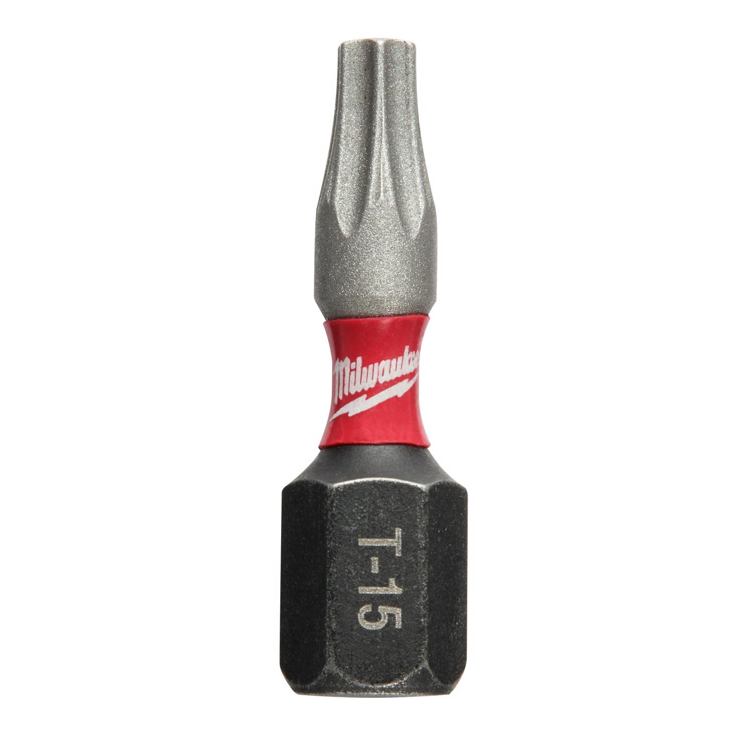 Milwaukee Shockwave Torx T15 X 1 in. L Impact Insert Bit Steel 2 pc - Mycitystee