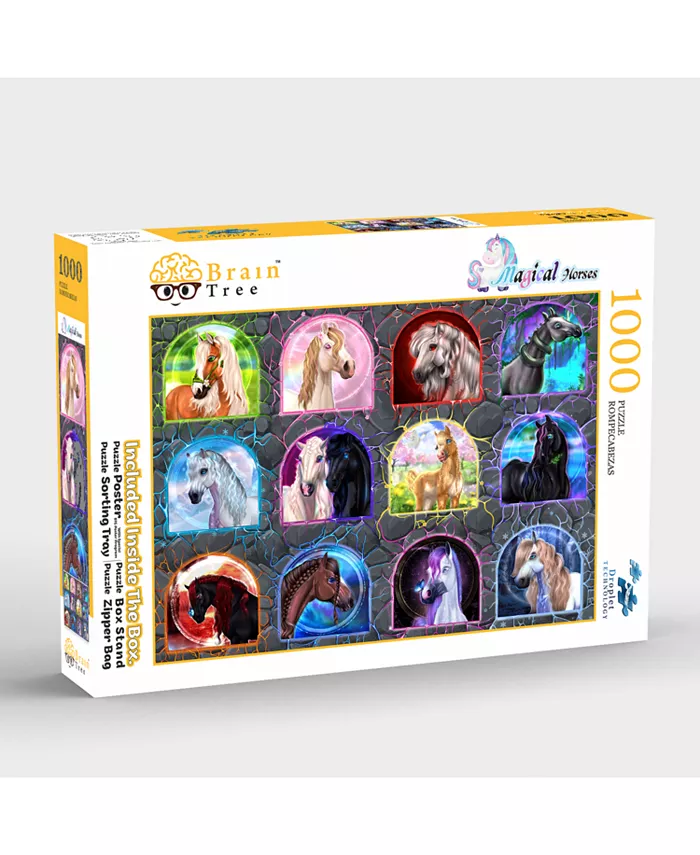 Brain Tree Games Magical Horses 1000 Piece Jigsaw Puzzle - Mycitystee