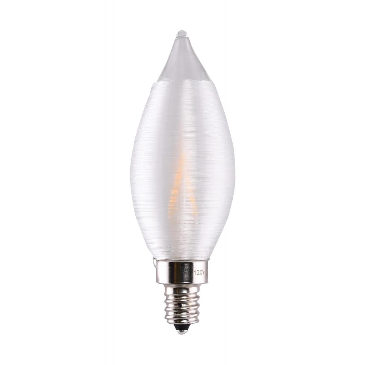 4 Watt CA11 LED Satin E12 27K 120 Volts CD - Spun - Mycitystee
