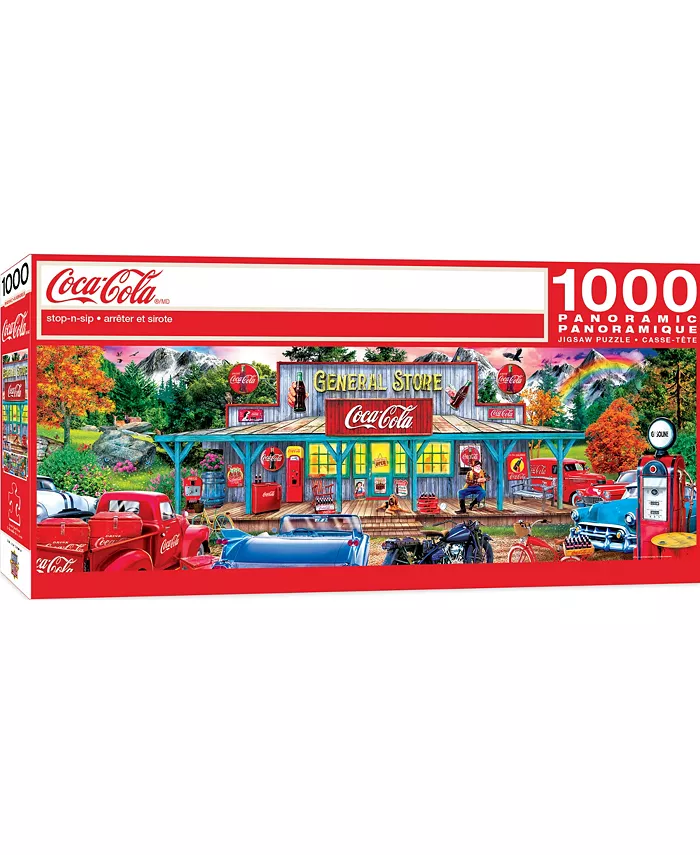MasterPieces Puzzles Panoramic - Coca-Cola Stop-n-Sip 1000 Piece Puzzle - Mycitystee