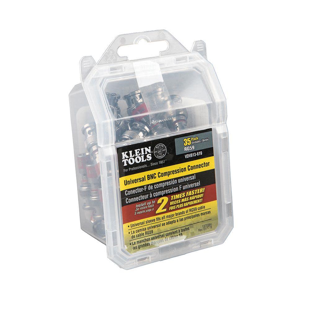 Universal BNC Compression Connector RG59, Pack of 35 - Mycitystee