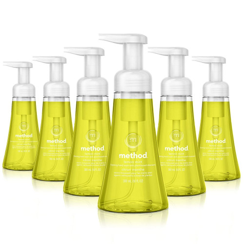Method Foaming Hand Wash， Lemon Mint， 10 oz Pump Bottle， 6/Carton (01162CT) - Mycitystee