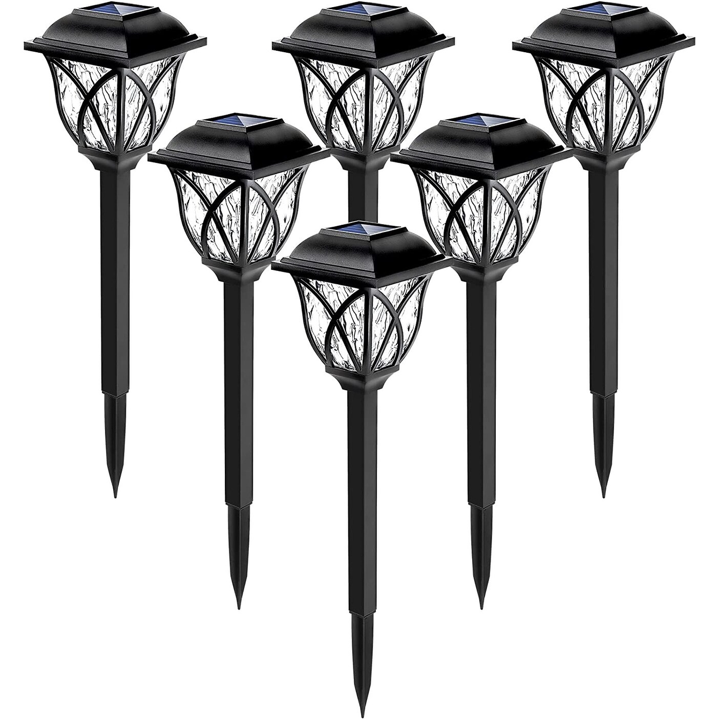 6pcs Solar Outdoor Garden Lights LED Stake Decor Lamps - Mycitystee
