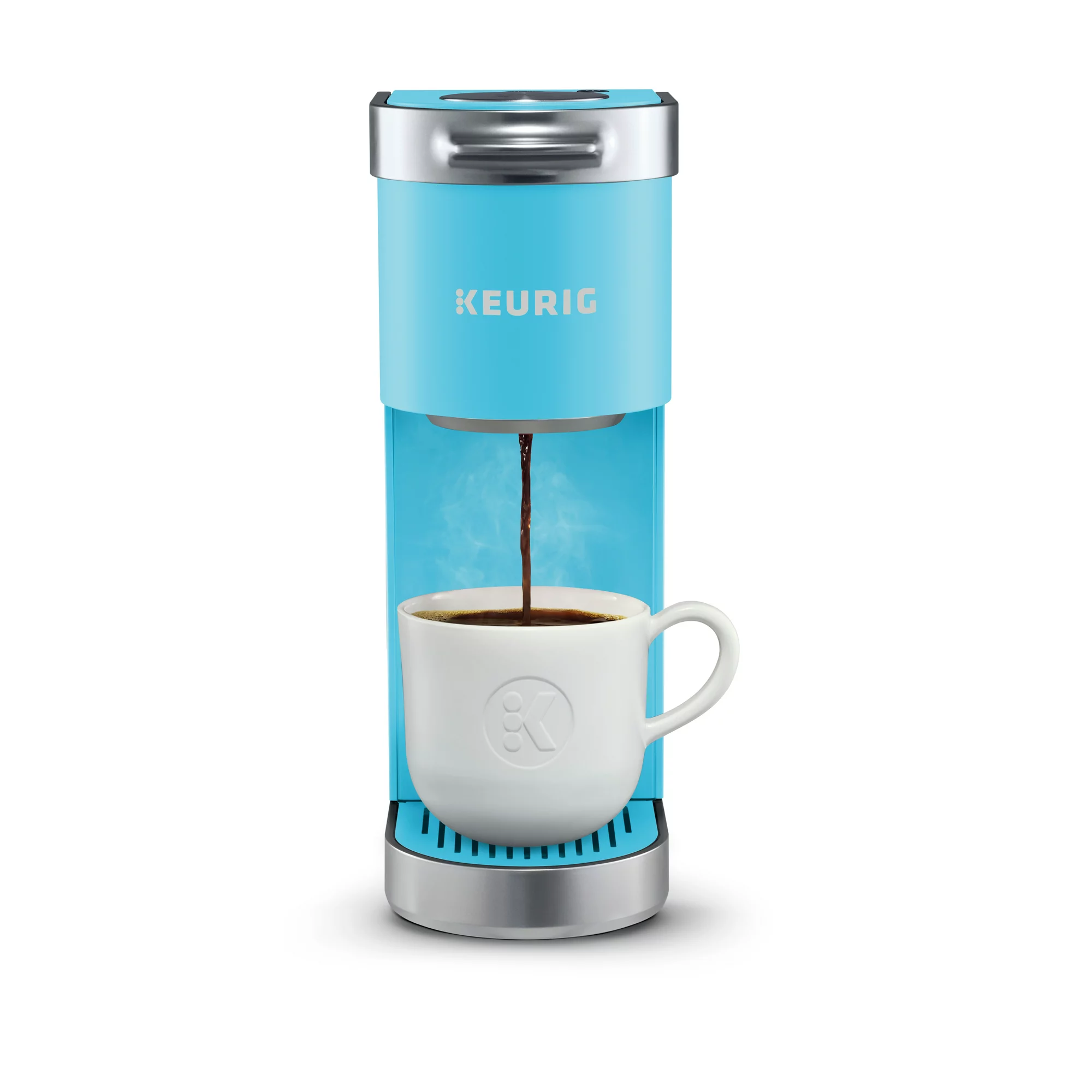 Keurig K-Mini Plus Single Serve K-Cup Pod Coffee Maker， Cool Aqua* Last Day For Clearance - Mycitystee