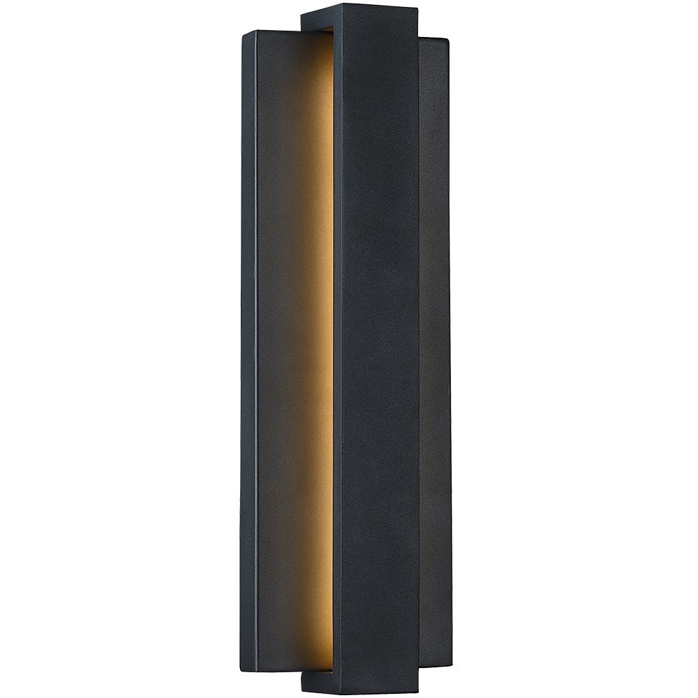Reflect Black Modern LED Outdoor Wall Sconce Light - 24