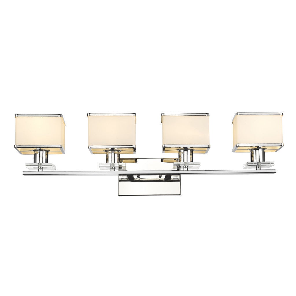 Contemporary 4-light Chrome Bath/Vanity Fixture - Mycitystee