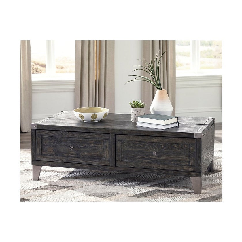 Ashley T901-9 Weathered Pine Finish Todoe Lift Top Cocktail Table - Mycitystee